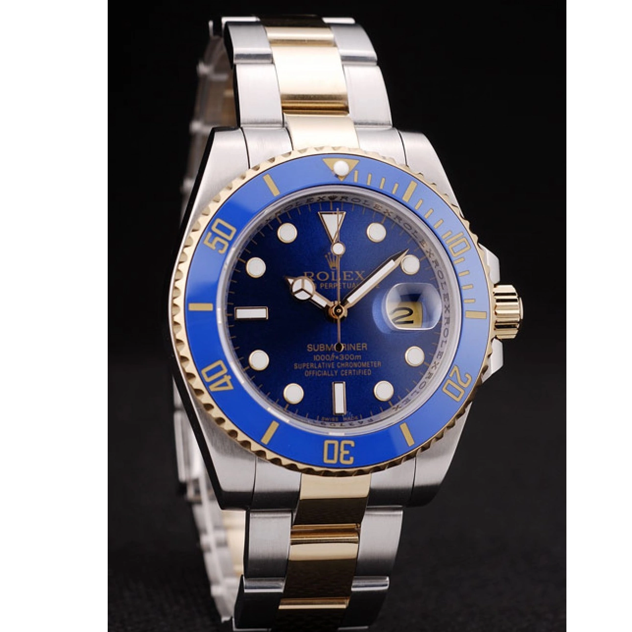 Good Copy Rolex Watches Blue Rolex Bezel Blue Dial 98230 Submariner 0725